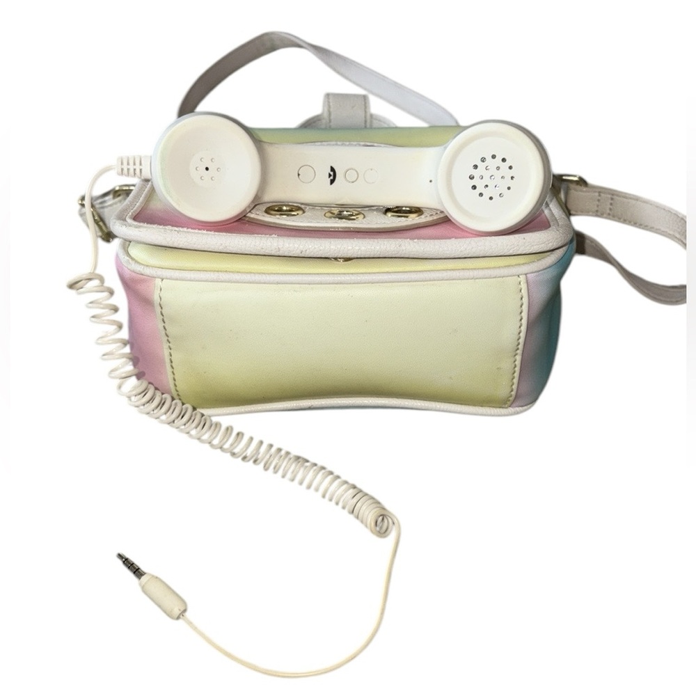Betsey Johnson Pastel Mini Retro Phone Crossbody Shoulder Bag - Picture 10 of 16
